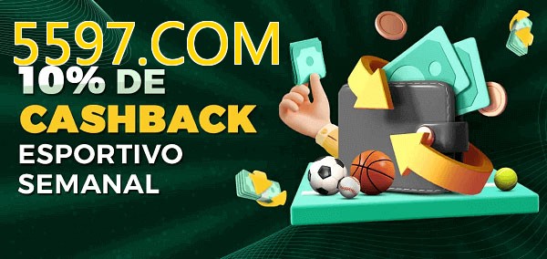 10% de bônus de cashback na 5597.COM